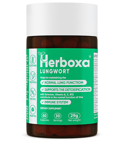 Herboxa® Lungwort - 60 Кapslar